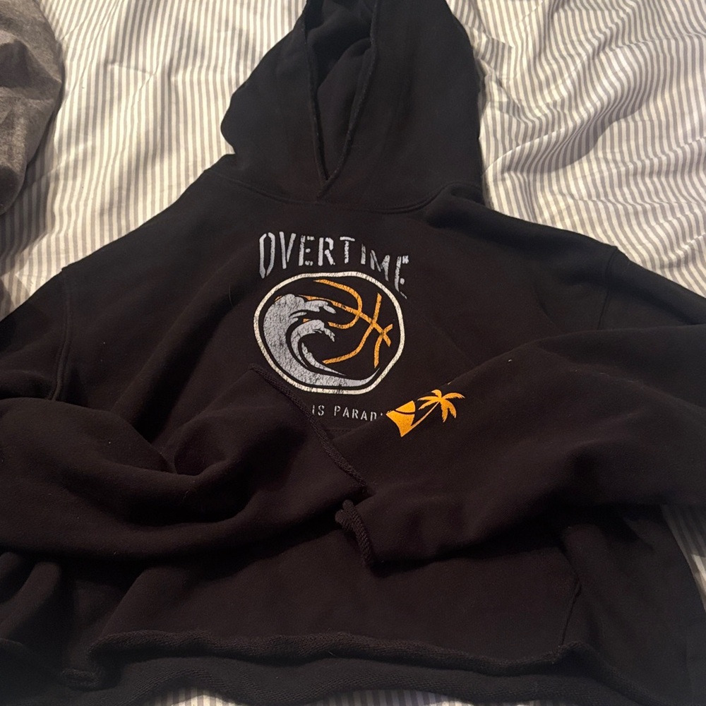 Overtime Black Kids Hoodie